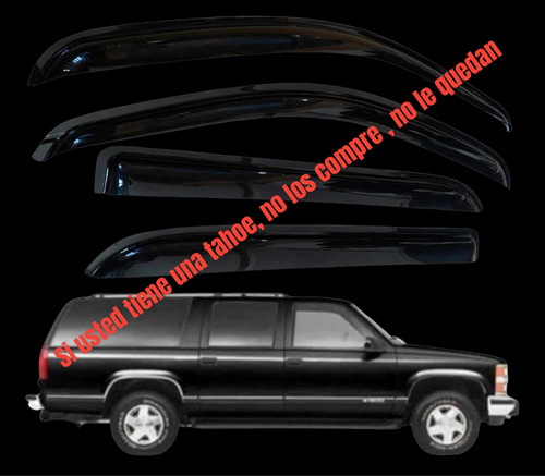 Botaguas Deflector Suburban Silverado Dob Cabina 92/98 Racin Foto 4