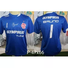 Camisa Flamengo Olympikus 2009 #1 Bruno Azul
