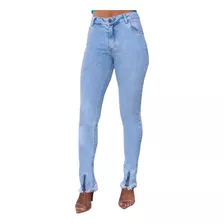 Calça Jeans Cigarrete Barra Desfiada Feminina Revanche Kitan