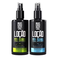 Kit Loção Pós Barba 1x Menthol E 1x Lemon 250ml Big Barber