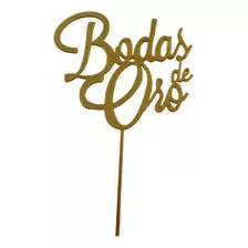 Caketopper Adorno Para Torta Frase Bodas De Oro 