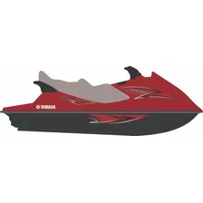 Kit Adesivo Faixa Jet Ski Yamaha Vx Cruiser 2014 Vermelho