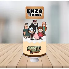 Topo De Bolo Personalizado Topper Gravity Falls