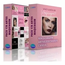 170 Makeup Editável Canva - Artes Mídias Sociais Maquiagem 