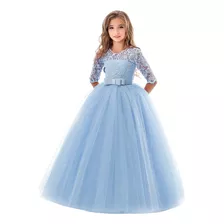 Vestido De Princesa Elegante Niña Para Cumpleaños Boda