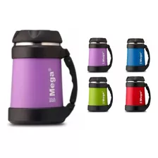 Termo De Comida 500ml Con Asa Acero Inoxidable Mega