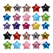 10 Globos Metalicos Estrellas De 9 Pulgadas 23 Cm Varios 