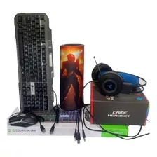 Kit Gamer Completo Teclado+mouse+fone Gamer +mouseped