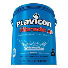 Plavicon Fibrado Impermeabilizante Para Techos 10kg Color Blanco