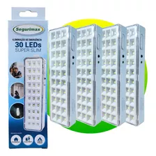 Kit 5 Luminária Lampada De Emergência 30 Led Recarregável