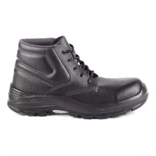 Bota Coturno Couro Adventure Trilha Conforto Bico Pvc Casual