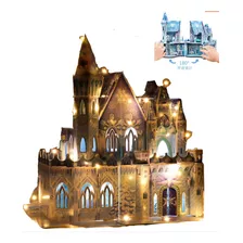 Rompecabezas 3d Bricolaje Castillo De Frozen Calidad Con Luz