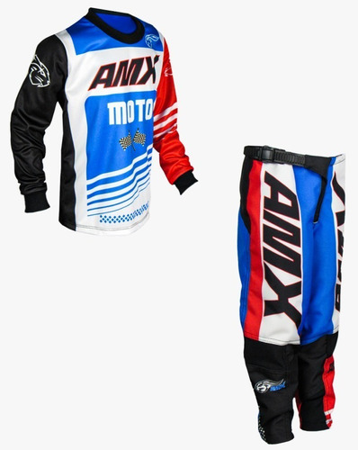 Roupa Infantil Motocross Trilha Calça camisa Prime Amx