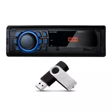 Som Mp3 Player 1din Usb Radio Multilaser Fm Bluetooth Carro