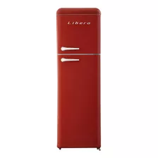 Refrigerador Retro 239 Litros Lrt-280dfrr Rojo Libero