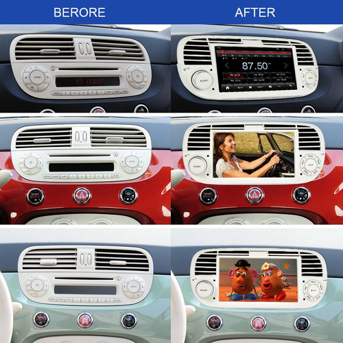 Estreo Con Android 10.0 Y Radio Para Fiat 500 2007-2015 Foto 7