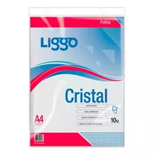 Folios Liggo A4 Cristal - Bolsita X10 Unid