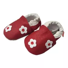 Zapatos Ergonómicos Muak Bebé Rojo Con Flores Nuevos