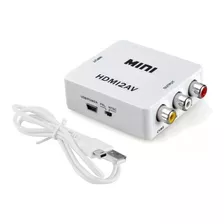 Pacote De Conversor De Vídeo Hdmi A Rca/av + Cabos +