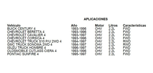 Valvula Iac Chevrolet Beretta 4 1993 - 1996 2.2l Mfi Fwd Gas Foto 5
