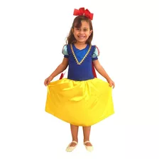 Branca De Neve Fantasia, Vestido Infantil