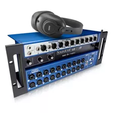 Mesa De Som Soundcraft Ui 24 R Com Fone De Ouvido Akg K361bt