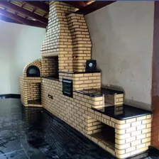 Montagem Churrasqueira Forno Fogão Iglu De Tijolinho À Vista