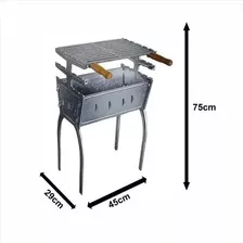 Churrasqueira Alumínio Fundido, Grosso + Grelha 70cm Alta