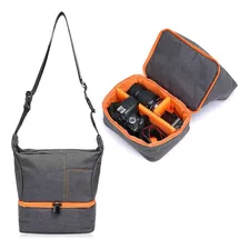 Bolso Para Cámara Fotográfica Y Lentes Mochila Fotografía 