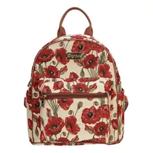 Tapestry Casual Mochila Mochila Mujer Bolsos Con Flores (pop