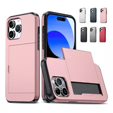 Capa Para iPhone Tem Controle Deslizante E Slot Para Cartão