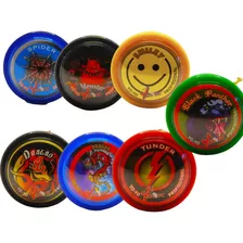 Kit Com 7 Yoyo York Profissional Smiley Eixo Fixo Ioio,yo-yo