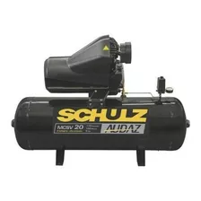 Compresor De Aire Eléctrico Schulz Mcsv 20/200 Trifásico 200l 5hp 220v/380v Negro