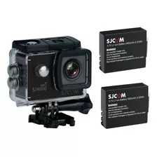 Pack Camara Deportiva Sjcam Sj4000 4k Wifi + 2 Baterias