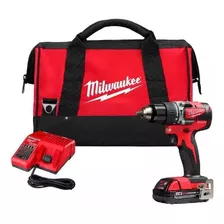 Taladro Percutor Brushless + Bat Y Carg + Bolso Milwaukee Color Rojo Frecuencia 50hz