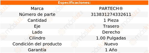 (1) Cilindro Rueda Tra Der Mercury Monterey 8 Cil 6.4l 70 Foto 5