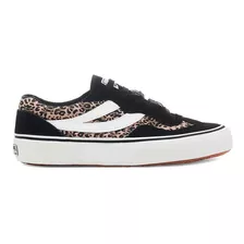 Zapatilla 2941 Revolley Microleopard Black