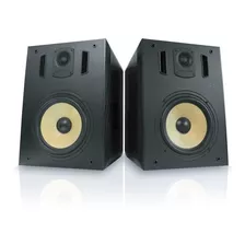 Parlantes Madera Bluetooth Titan Monitor De Estudio Color Black