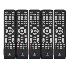 Kit 5 Controles Remoto Receptor Oi Tv Hd Bedin Sat Br-00