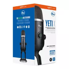 Microfono Blue Yeti X Usb Streaming Cardiod/ommi/bl Black