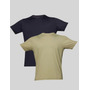 Kit 2 Camisetas Básicas Manga Curta Masculina Mash Pt00/vd07 Lisa G