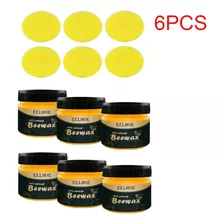 6pcs Móveis Polido Piso De Madeira Cera De Abelha Mogão+espo