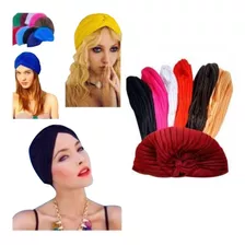 Kit 05 Turbante Touca Feminino Elegante Moda Atacado 