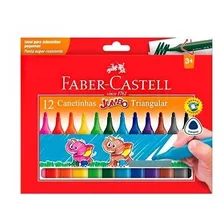 Canetinha Faber-castell Jumbo 12 Cores Hidrográfica