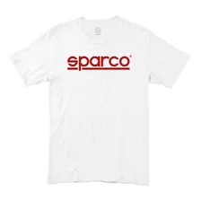 Camiseta Sparco Corporate Branca/vermelho - Gg