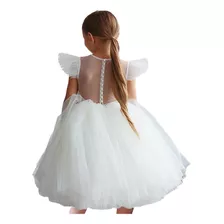 Elegante Vestido De Novia De Tul Para Fiesta De Niñas