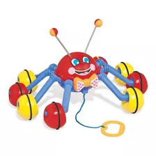 Brinquedo Polvo Colorido Para Puxar Didático Tateti Infantil