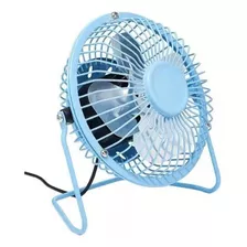 Ventilador De Mesa Quickstore Mini Ventilador Usb De Mesa Premium Potente E Silencioso Mini Azul