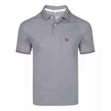 Camisa Polo Vilejack 100% Algodão Com Bolso