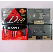 Cassettes 2 Nuevos + 2 Abiertos Maxell Tdk Sony Envio Gratis